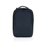 Sac à dos en RPET pour voyager de 19L avec poignée supérieure couleur bleu marine