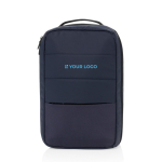 Sac à dos éco organisateur polyvalent avec intérieur doublé PC 15” couleur bleu marine avec zone d'impression