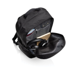 Sac à dos avec poche frontale zippée pour PC 15,6” Swiss Peak couleur noir sixième vue