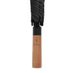 Parapluie semi-automatique en RPET 30” avec axe en métal Ø154 couleur noir quatrième vue