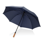 Parapluie semi-automatique en RPET 30” avec axe en métal Ø154 couleur bleu marine