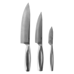 Ensemble de couteaux de cuisine de luxe en acier inoxydable Boska couleur argenté brillant