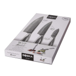 Ensemble de couteaux de cuisine de luxe en acier inoxydable Boska couleur argenté brillant