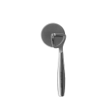 Coupe-pizza en acier inoxydable de haute qualité Boska couleur argenté brillant avec zone d'impression