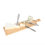 Set à fromage avec planche à découper en bois et couteaux Boska couleur marron quatrième vue