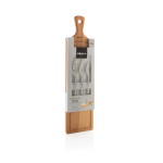 Set à fromage avec planche à découper en bois et couteaux Boska couleur marron deuxième vue avec boîte