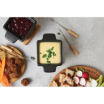 Fondue en céramique haut de gamme avec garantie à vie Boska couleur noir vue d'ambiance