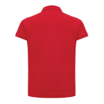 Polo femme coupe décontractée en coton piqué recyclé 220 g/m² Iqoniq couleur rouge deuxième vue