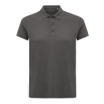 Polo femme coupe décontractée en coton piqué recyclé 220 g/m2 Iqoniq couleur argenté mat