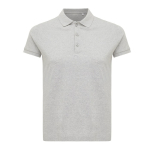 Polo femme coupe décontractée en coton piqué recyclé 220 g/m2 Iqoniq couleur gris clair