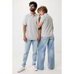 Polo femme coupe décontractée en coton piqué recyclé 220 g/m2 Iqoniq couleur gris clair