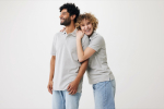 Polo femme coupe décontractée en coton piqué recyclé 220 g/m² Iqoniq couleur gris clair
