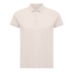 Polo femme coupe décontractée en coton piqué recyclé 220 g/m2 Iqoniq couleur rose clair 