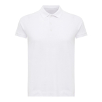 Polo femme coupe décontractée en coton piqué recyclé 220 g/m2 Iqoniq couleur blanc cassé