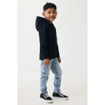 Sweat-shirt enfant en coton recyclé avec capuche 280 g/m2 Iqoniq couleur noir