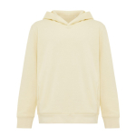 Sweat-shirt enfant en coton recyclé avec capuche 280 g/m2 Iqoniq couleur jaune clair