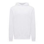 Sweat-shirt unisexe avec capuche en coton recyclé 280 g/m2 Iqoniq couleur blanc