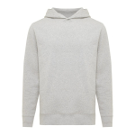 Sweat-shirt unisexe avec capuche en coton recyclé 280 g/m2 Iqoniq couleur gris clair