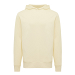 Sweat-shirt unisexe avec capuche en coton recyclé 280 g/m2 Iqoniq couleur jaune clair