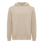 Sweat-shirt unisexe avec capuche en coton recyclé 280 g/m2 Iqoniq couleur marron clair