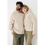 Sweat-shirt unisexe avec capuche en coton recyclé 280 g/m2 Iqoniq couleur marron clair