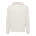 Sweat-shirt unisexe avec capuche en coton recyclé 280 g/m2 Iqoniq couleur blanc cassé
