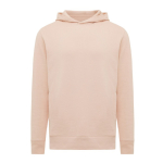 Sweat-shirt unisexe avec capuche en coton recyclé 280 g/m2 Iqoniq couleur rose pastel