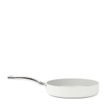 Poêle en aluminium recyclé avec revêtement en céramique 25 cm couleur beige avec zone d'impression