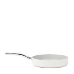 Poêle en aluminium recyclé avec revêtement en céramique 27 cm couleur beige avec zone d'impression