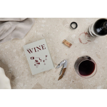 Set de vin avec boîte cadeau en forme de livre classique couleur blanc cassé vue d'ambiance 2