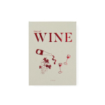 Set de vin avec boîte cadeau en forme de livre classique couleur blanc cassé vue avec boîte