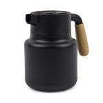 Carafe thermique en inox recyclé avec couvercle anti-goutte 1,2L couleur noir