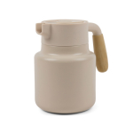 Carafe thermique en inox recyclé avec couvercle anti-goutte 1,2L couleur beige
