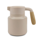 Carafe thermique en inox recyclé avec couvercle anti-goutte 1,2L couleur beige deuxième vue
