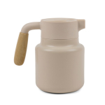 Carafe thermique en inox recyclé avec couvercle anti-goutte 1,2L couleur beige troisième vue