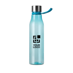 Bouteille d'eau en RPET avec dégradé et capacité de 800 ml couleur bleu avec zone d'impression