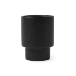 Tasse en argile recyclée au design scandinave de 300 ml couleur noir