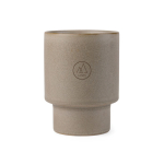 Tasse en argile recyclée au design scandinave de 300 ml couleur beige vue avec logo