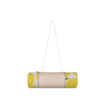 Couverture pique-nique en polyester, pliable et facile à transporter couleur jaune