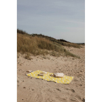 Couverture pique-nique en polyester, pliable et facile à transporter couleur jaune vue d'ambiance 2