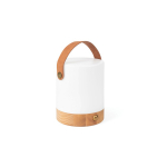 Lanterne portable écologique avec deux modes d'éclairage, base en bois couleur marron