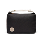 Trousse de toilette en polyester recyclé avec poche intérieure couleur noir