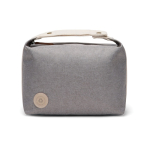 Trousse de toilette en polyester recyclé avec poche intérieure couleur gris