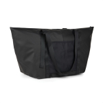 Sac de voyage en polyester recyclé avec housse pour trolley couleur noir troisième vue