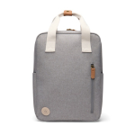 Sac à dos de voyage écologique avec poche latérale pour bouteille couleur gris