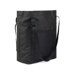 Sac fourre-tout écologique au design minimaliste et élégant couleur noir troisième vue