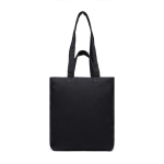 Sac à fermeture éclair en toile recyclée 400 g/m2 couleur noir