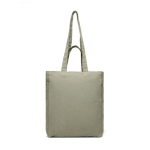 Sac à fermeture éclair en toile recyclée 400 g/m2 couleur vert