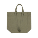 Sac à fermeture éclair en toile recyclée 400 g/m2 couleur vert quatrième vue