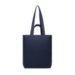 Sac à fermeture éclair en toile recyclée 400 g/m2 couleur bleu marine
